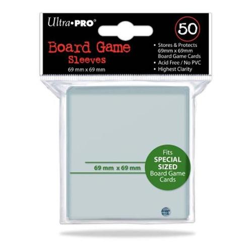 Ultra-Pro Board Game Card Sleeves: Power Grid Size, 69mm x 69mm (50 Count) - Pastime Sports & Games