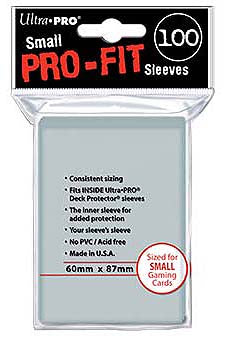 Ultra Pro Pro Fit Sleeves Small - Pastime Sports & Games