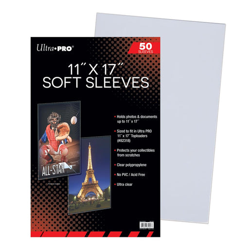 Ultra Pro 11" X 17" Soft Sleeves - Pastime Sports & Games