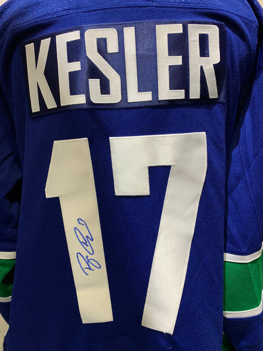 Vancouver Canucks Ryan Kesler Autographed Adidas Hockey Home Blue Jersey