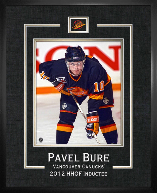 Pavel Bure 16X20 Vancouver Canucks Framed College HOF Inductee Photo - Pastime Sports & Games