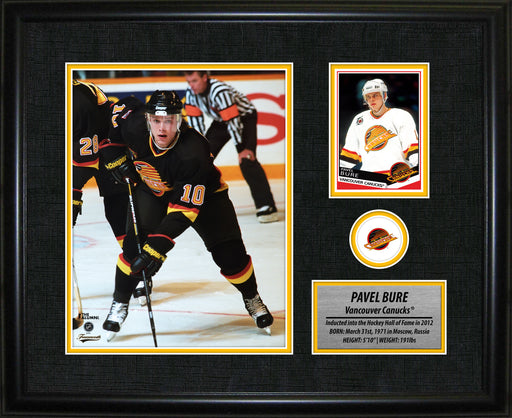 Pavel Bure 12.5X15 Vancouver Canucks Framed Photo Card - Pastime Sports & Games
