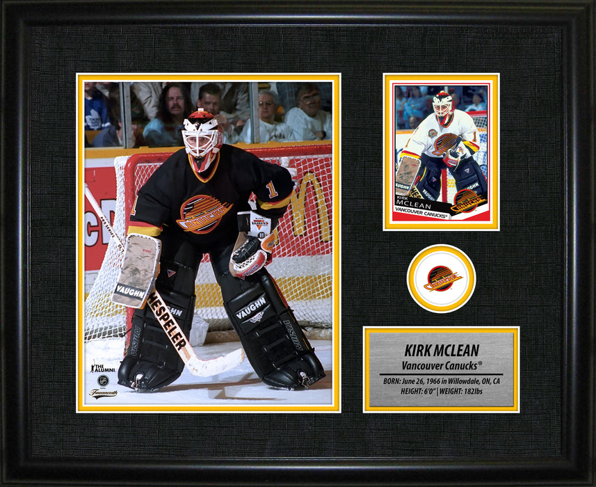 Kirk McLean 12.5X15 Vancouver Canucks Framed Photocard - Pastime Sports & Games