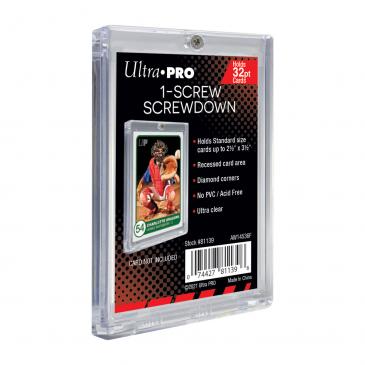 Ultra Pro 32pt One-Screw Screwdown Trading Card Holder - Pastime Sports & Games