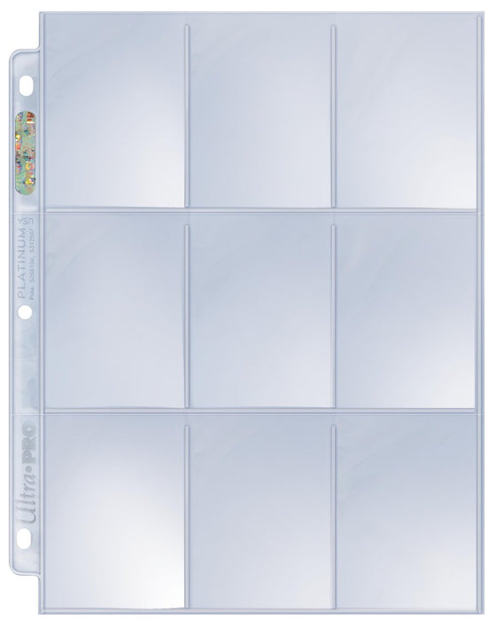 Ultra Pro Platinum Series 9-Pocket Pages - Pastime Sports & Games