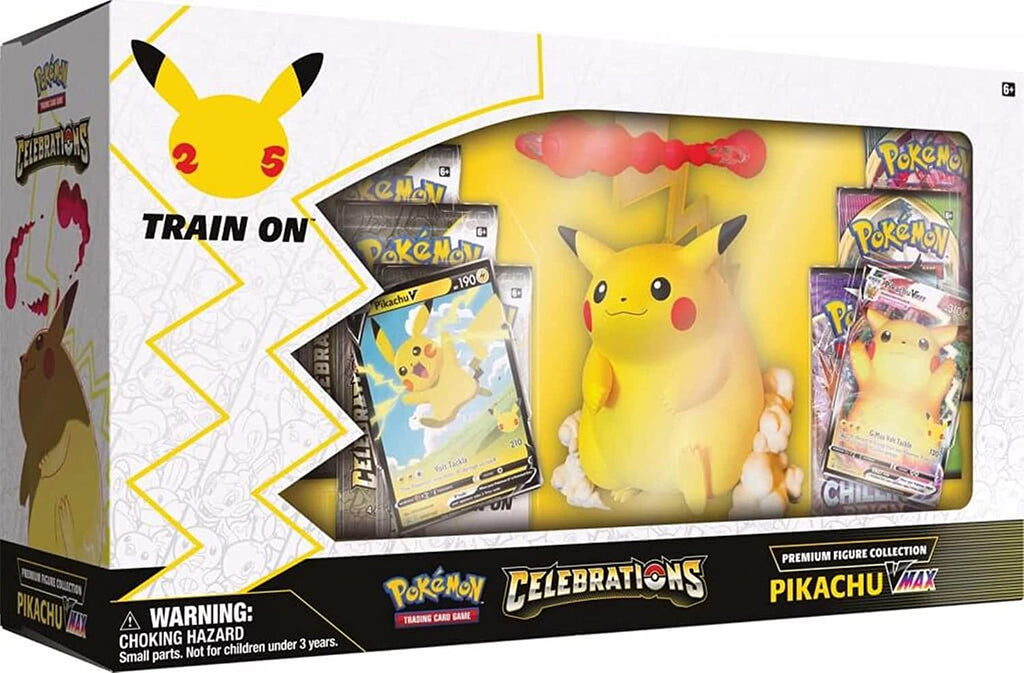 Pokemon Celebrations Pikachu VMAX Figure Box– Pastime Sports & Games