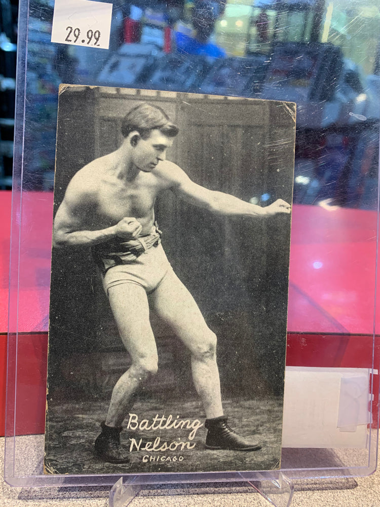 Battling Nelson Post Card Fighting Collector's Item - Pastime Sports & Games