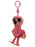 TY Beanie Boos - GILDA the Flamingo (Glitter Eyes) (Plastic Key Clip) - Pastime Sports & Games