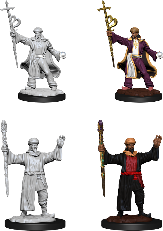 Nolzur's Marvelous Minis Male Human Wizard (90137) - Pastime Sports & Games
