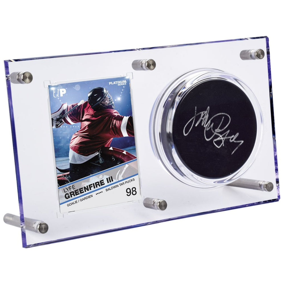 Ultra Pro Clear Puck & Card Flip 120pt. Display - Pastime Sports & Games