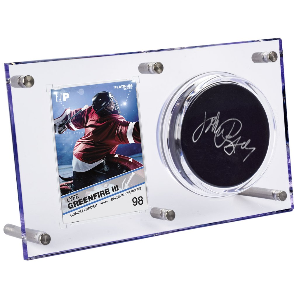 Ultra Pro Clear Puck & Card Flip Display Case 120pt– Pastime Sports & Games
