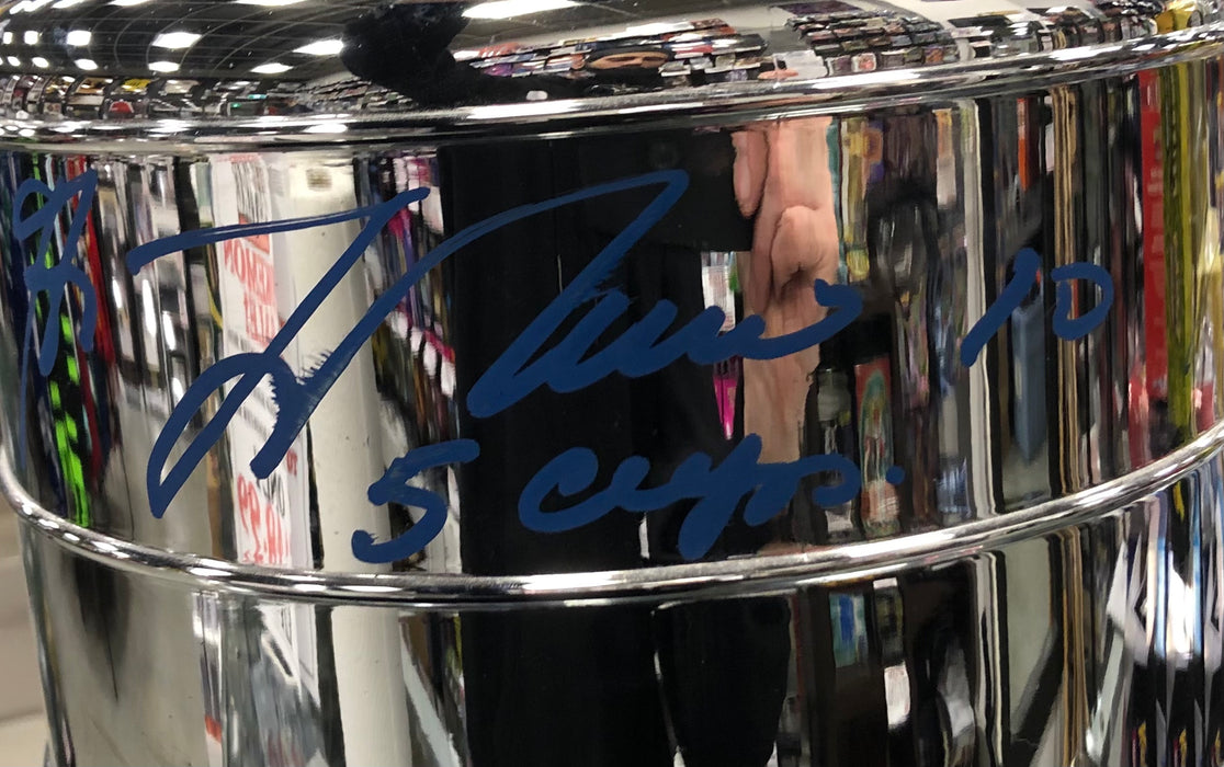 Stanley Cup Signed By Guy Lafleur And Reggie Leach Autographed Hockey - Pastime Sports & Games