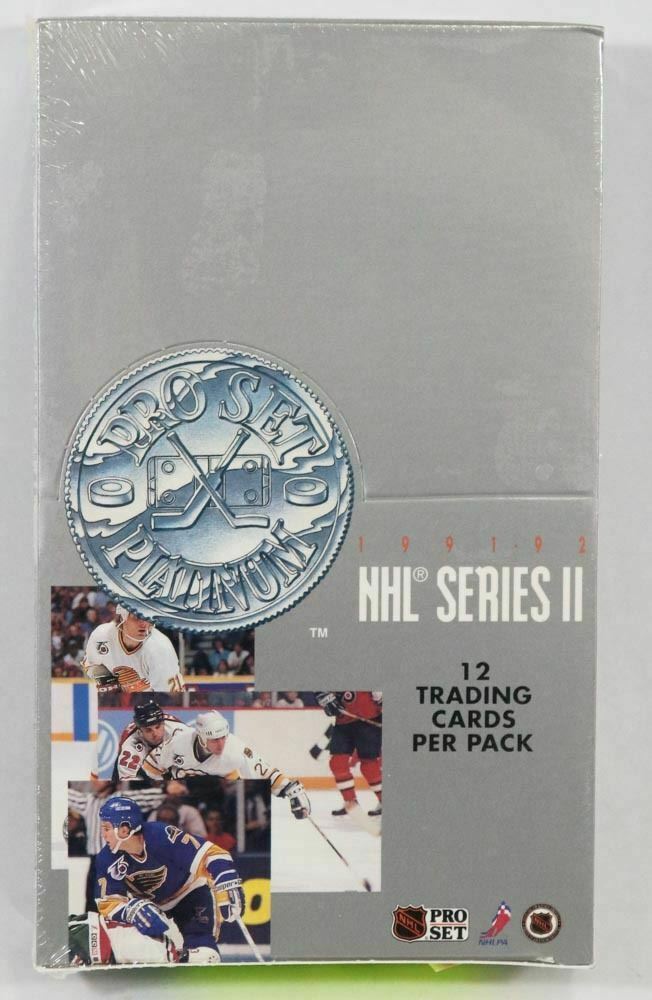 1991/92 Pro Set Platinum Series Two/2 NHL Hockey Hobby Box - Pastime Sports & Games