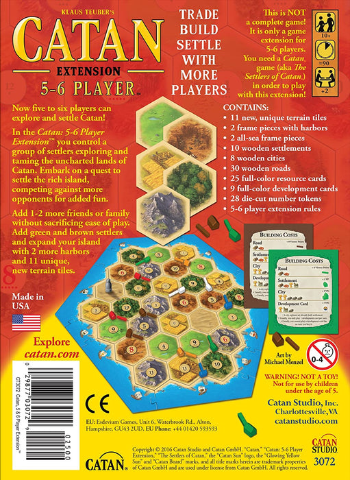 Catan 5-6 Player Extension - Pastime Sports & Games