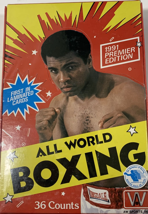 1991 All World Boxing Trading Cards Box - Pastime Sports & Games