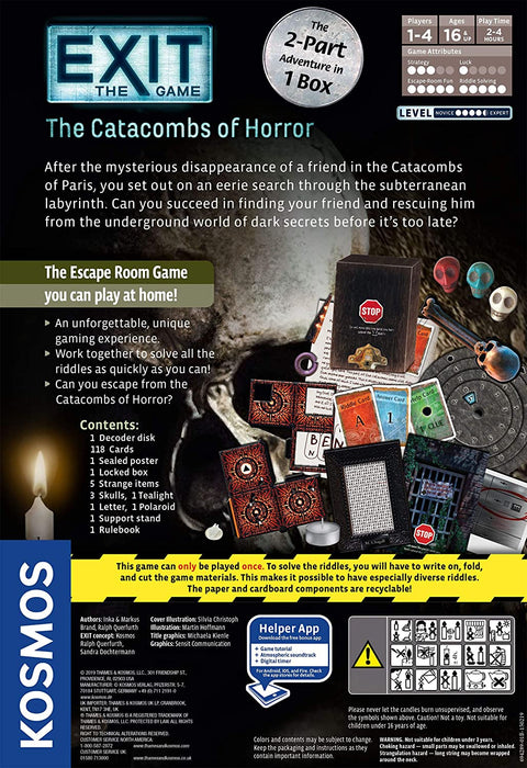EXIT The Catacombs of Horror 2 part Adventure Box - Pastime Sports & Games