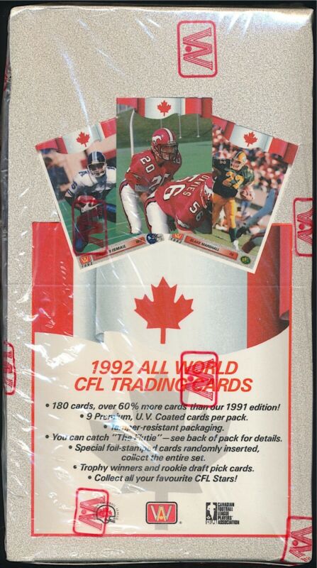 1992 CFL All World Football Box - Pastime Sports & Games