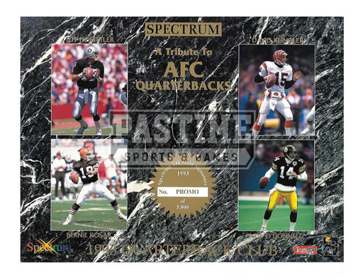 AFC Quarterback Tribute (1993 Quarterback Club # out of 5000) - Pastime Sports & Games