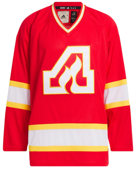 Atlanta Flames 1972 Adidas Team Classics Home Red Jersey - Pastime Sports & Games