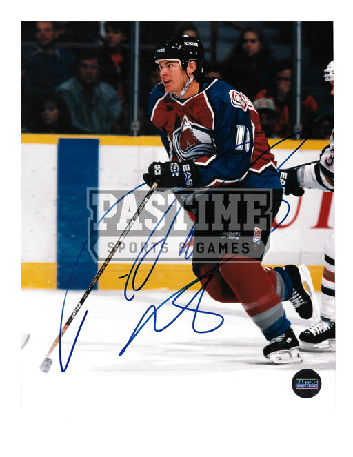 Adam Deadmarsh Autographed 8X10 Colorado Avalanche Home Jersery (Skating) - Pastime Sports & Games