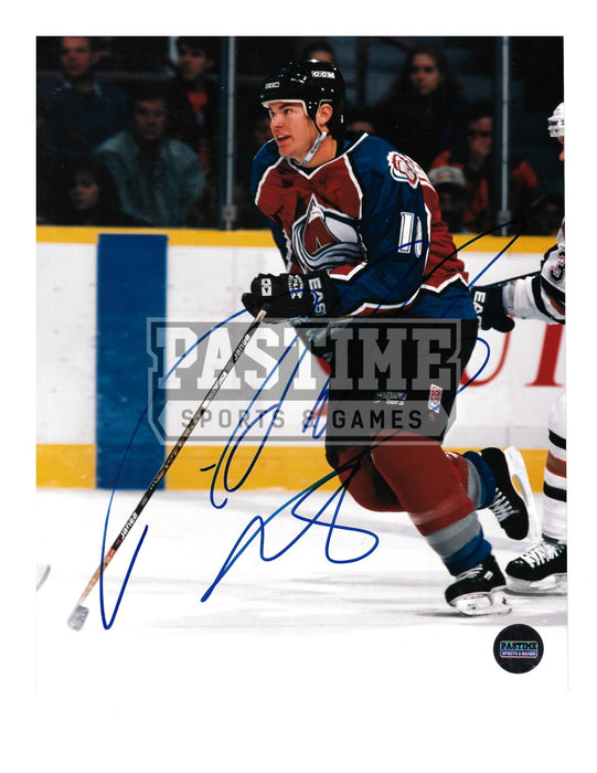 Adam Deadmarsh Autographed 8X10 Colorado Avalanche Home Jersery (Skating) - Pastime Sports & Games