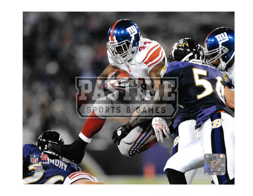 Ahmed Bradshaw 8X10 New York Giants Away Jersey (Running With Ball) - Pastime Sports & Games