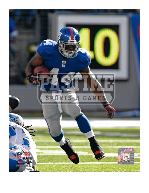 Ahmed Bradshaw 8X10 New York Giants Home Jersey (Running With Ball Pose 1) - Pastime Sports & Games
