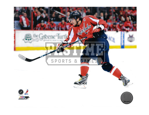 Alexander Ovechkin 8X10 Washington Capitals Home Jersey (Shooting) - Pastime Sports & Games