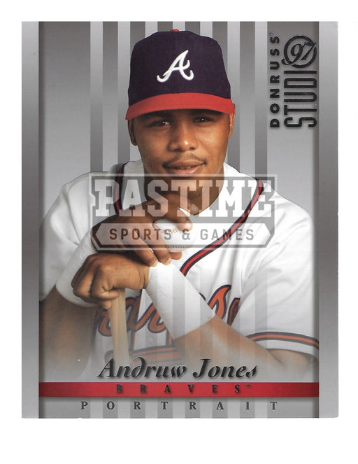 Andrew Jones 8X10 Atlanta Braves (Donruss Studio) - Pastime Sports & Games