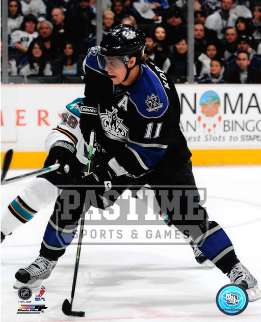 Anze Kopitar 8X10 LA Kings Home Jersey (Skating With Puck) - Pastime Sports & Games