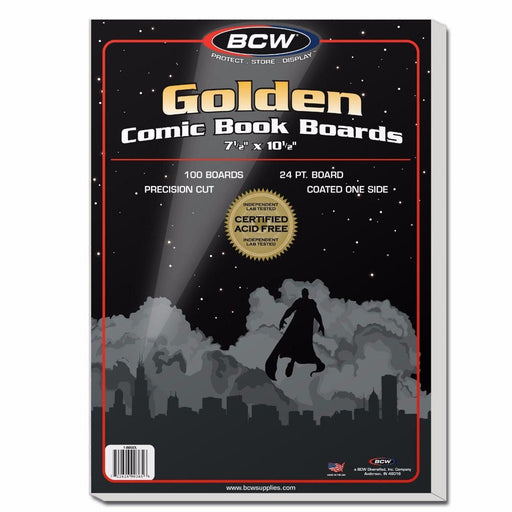 BCW Golden Age Comic Book Backing Boards 100ct. - Pastime Sports & Games