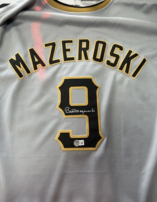 Bill Mazeroski Autographed Signed Jersey Pittsburgh Pirates - Pastime Sports & Games