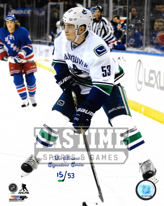Bo Horvat 8X10 Vancouver Canucks Away Jersey (Skating # Out Of 53) - Pastime Sports & Games