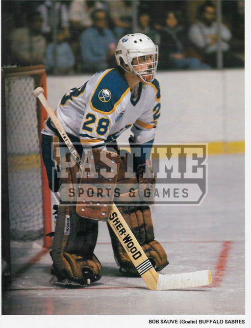 Bob Sauve 8X10 Buffalo Sabres Away Jersey (In Position) - Pastime Sports & Games