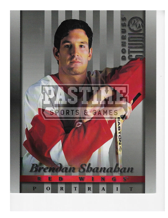 Brendan Shanahan 8X10 Detroit Red Wings Away Jersey (Donruss Studi Pose) - Pastime Sports & Games