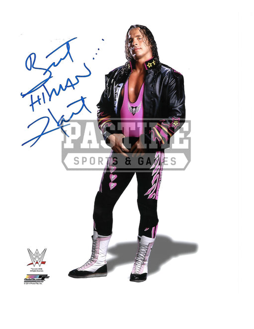 Bret Hart Autographed 8X10 WWE Wrestling (Pose 2) - Pastime Sports & Games