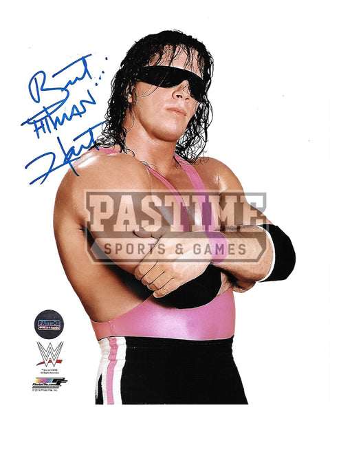 Bret Hart Autographed 8X10 WWE Wrestling (Pose 1) - Pastime Sports & Games