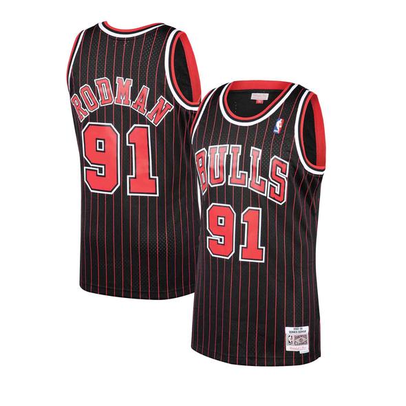 Chicago Bulls Dennis Rodman Black 1995-96 Hardwood Classics Swingman J Pastime Sports & Games Chicago Bulls Dennis Rodman Black 1995-96 Hardwood Classics Swingman J Pastime Sports & Games