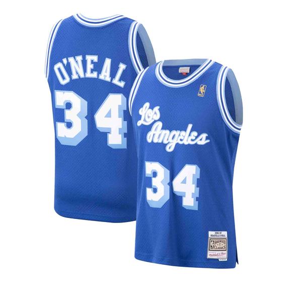 1996-97 Los Angeles Lakers Shaquille O'Neal Mitchell & Ness Royal Blue Basketball Jersey - Pastime Sports & Games