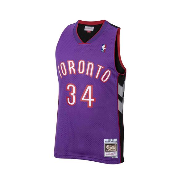 2001-02 Hakeem Olajuwon Game-Used Raptors Jersey (w/Great Use, Team Letter  and Special Game Worn 2001-2002 Team Patch)