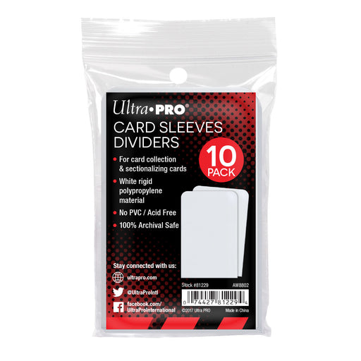Ultra Pro Card Sleeve Dividers - Pastime Sports & Games