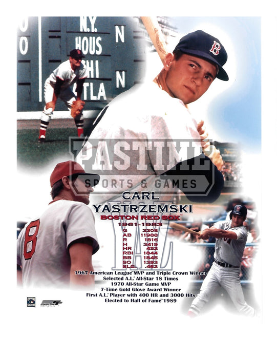 Carl Yastrzemski 8X10 Boston Red Sox (Photo Montage) - Pastime Sports & Games