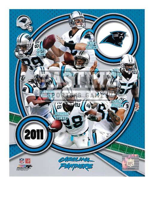 Carolina Panthers 8X10 Player Montage (2011) - Pastime Sports & Games