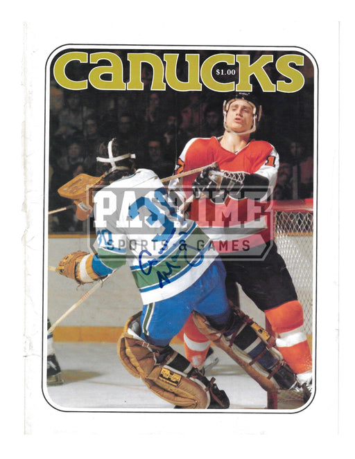 Cesare Maniago Autographed Magazine Page Vancouver Canucks Away Jersey (Canucks) - Pastime Sports & Games