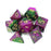 Chessex 7pc RPG Dice Set Gemini Green & Purple/Gold CHX26434 - Pastime Sports & Games