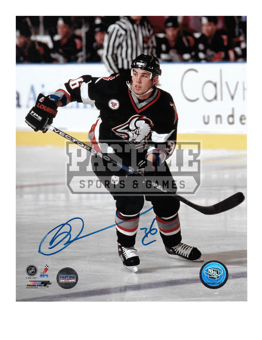Chris Drury Autographed 8X10 Buffalo Sabres Home Jersey (Skating) - Pastime Sports & Games