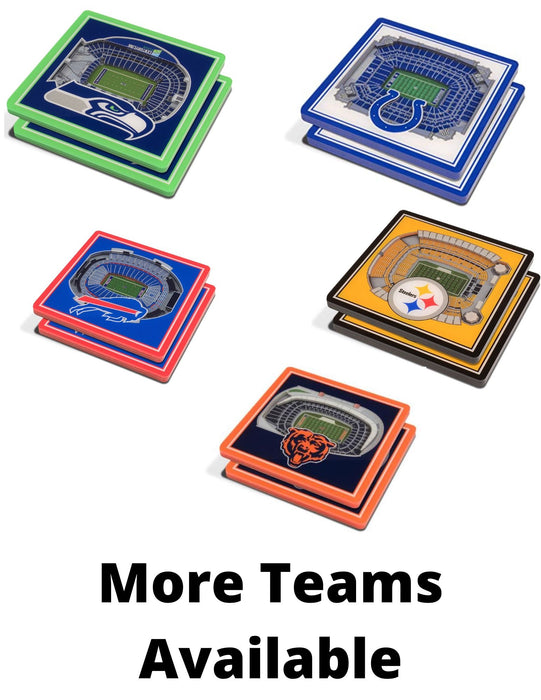 NFL 3D Stadium Replica Drink Coasters - Pastime Sports & Games
