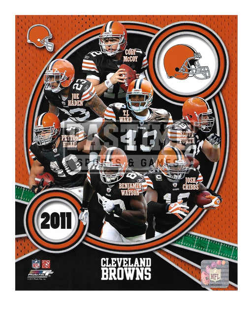 Cleveland Browns 8X10 Player Montage (2011) - Pastime Sports & Games