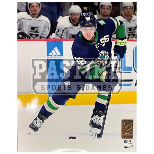 Andrei Kuzmenko Vancouver Canucks Photo (Skating With Puck) - Pastime Sports & Games