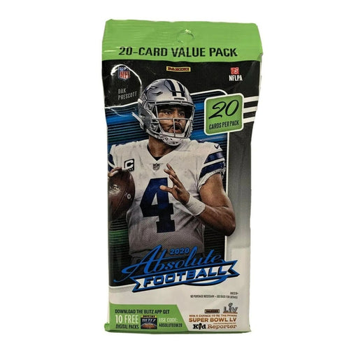 2020 Panini Absolute Football Value Pack - Pastime Sports & Games